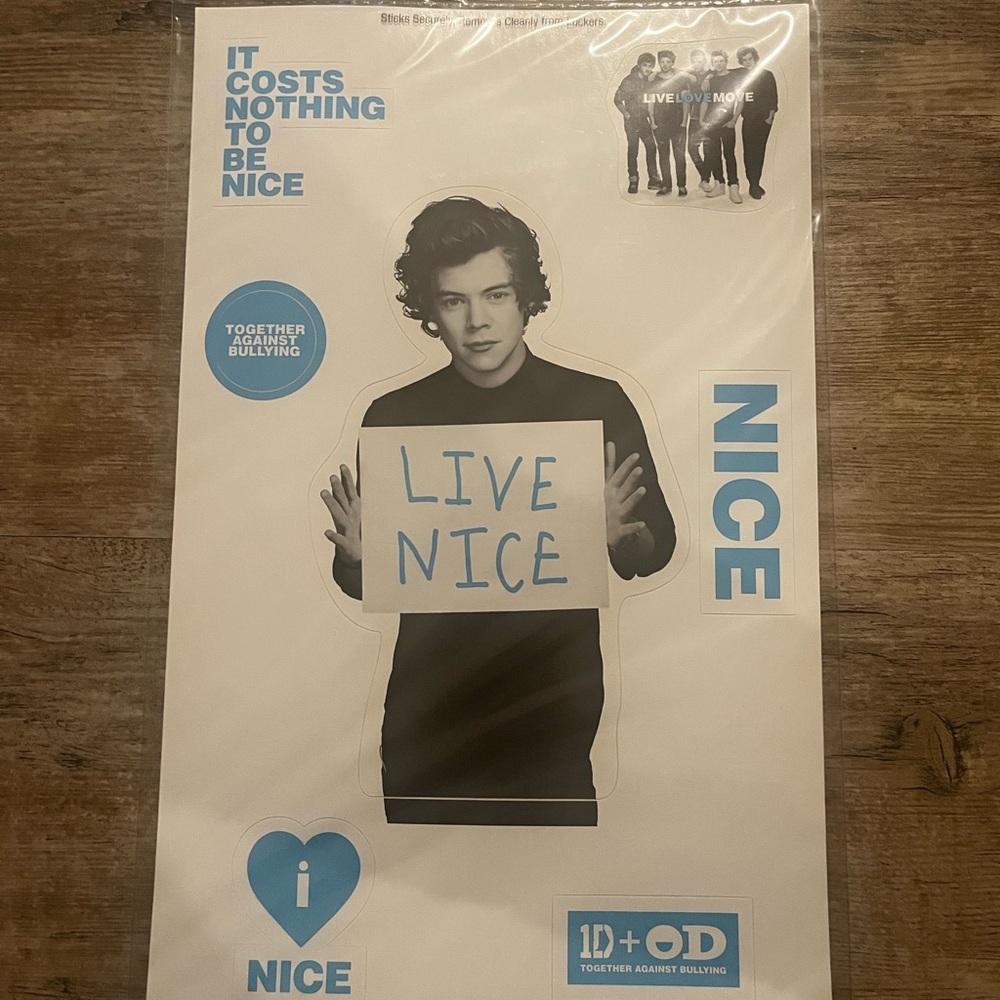 Live Nice Poster Harry Styles Decals